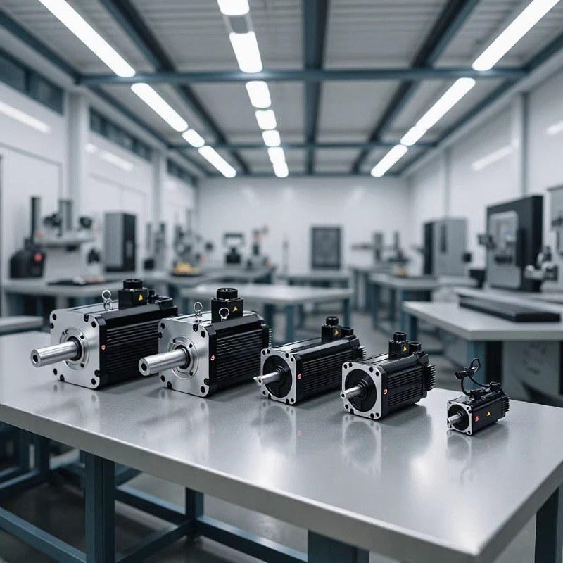 Industrial servo motor with absolute encoder — elevator application